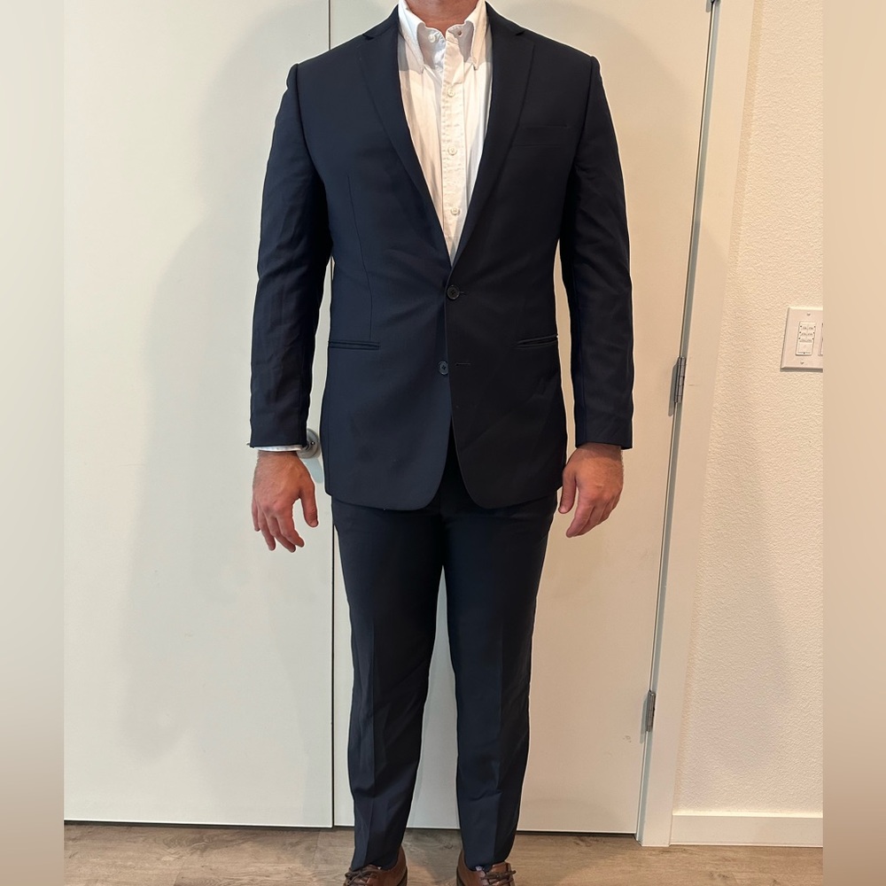 Men’s Navy Suit Pants